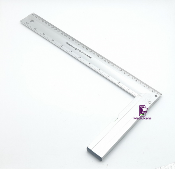 300mm 12 inches Double Scale Aluminum Right Angle Ruler Square